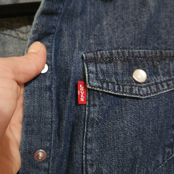 Levi's Blue Jean shirt, size XS - Picture 6 of 7